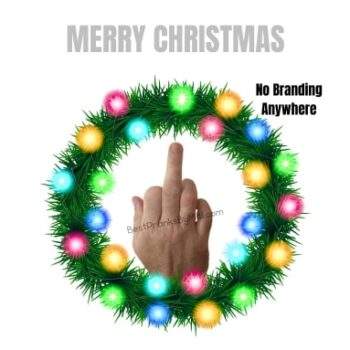 Send someone a middle finger mail prank for Christmas.