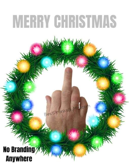 Send a Merry Christmas middle finger letter mail prank to someone you love today!