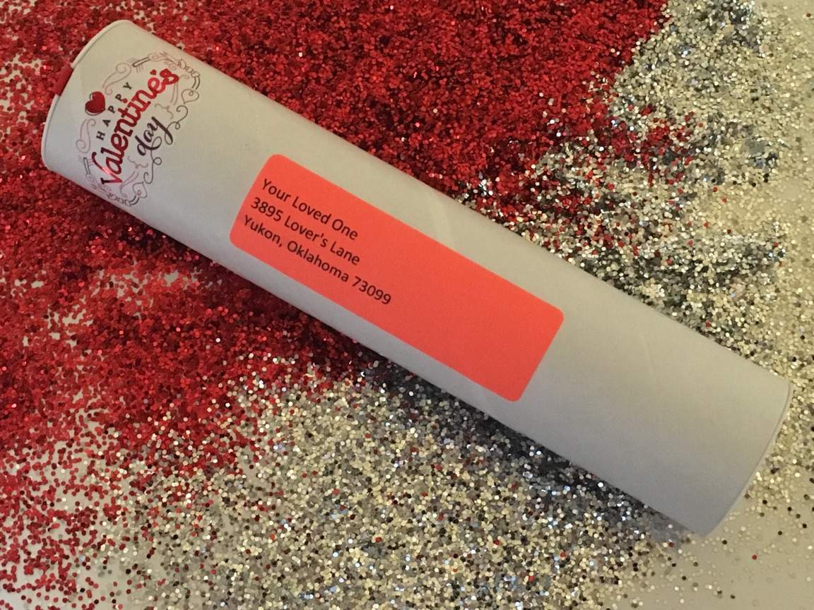 glitter bomb prank package